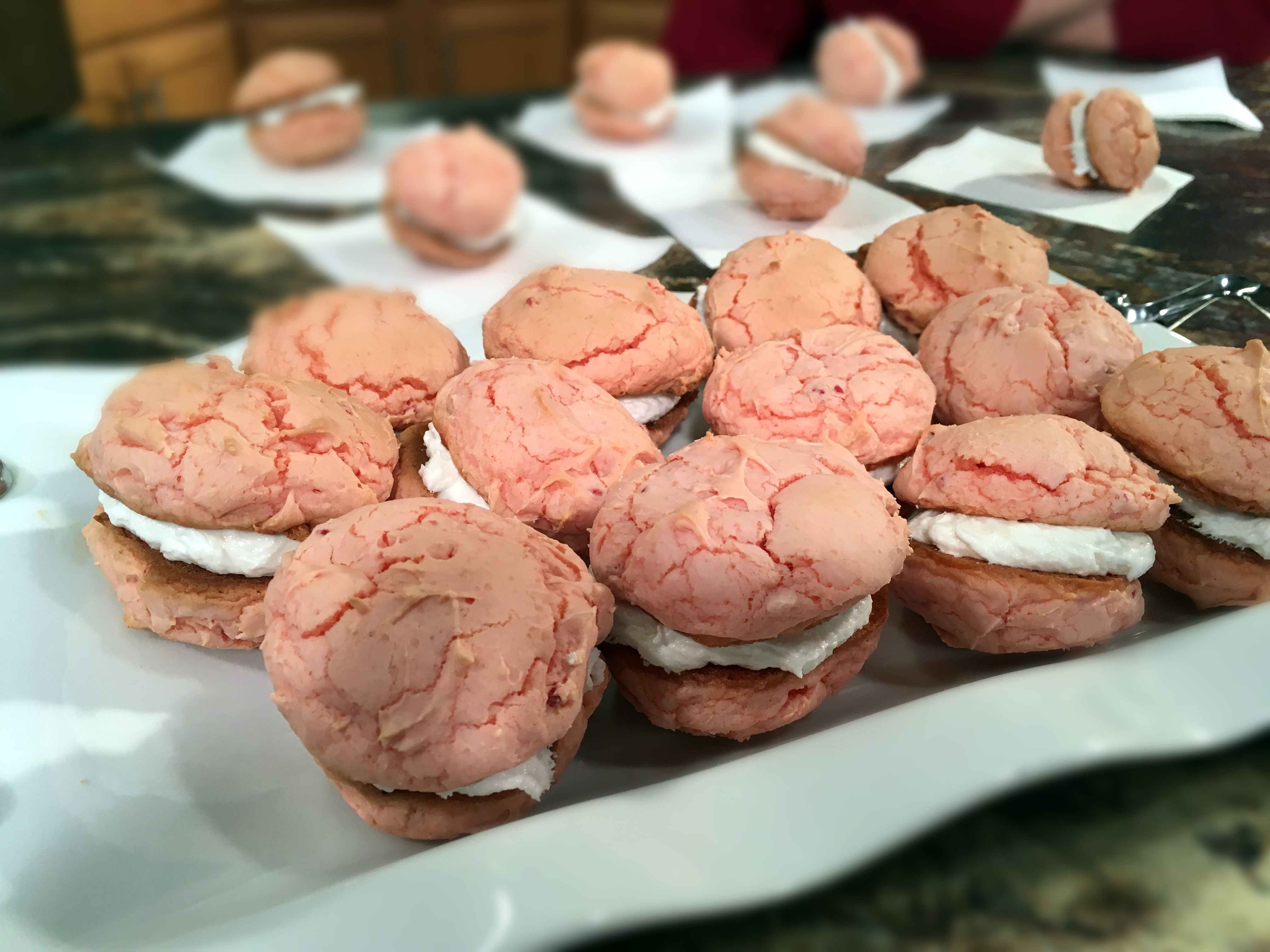 Strawberry Sandwich Cookies